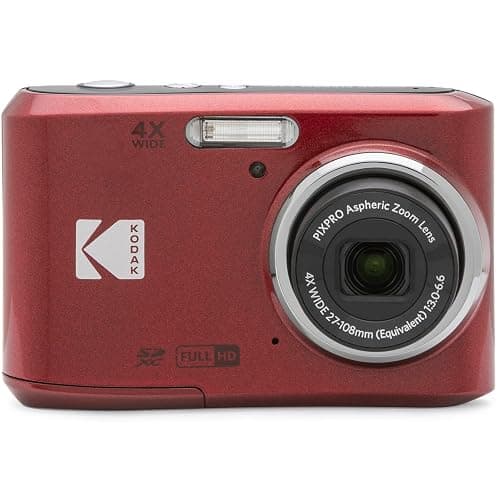 Kodak FZ45RD PIXPRO FZ45 16MP Digital Camera, Red Bundle with Lexar 32GB High-Performance 800x UHS-I SDHC Memory Card + Deco Photo Point and Shoot Field Bag Camera Case thumbnail 3