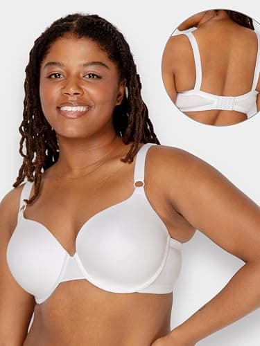Fruit of the Loom Womens Smooth Cotton T-Shirt Bra - Ultra-Soft, Flexible, and Invisible Under Tees thumbnail 3
