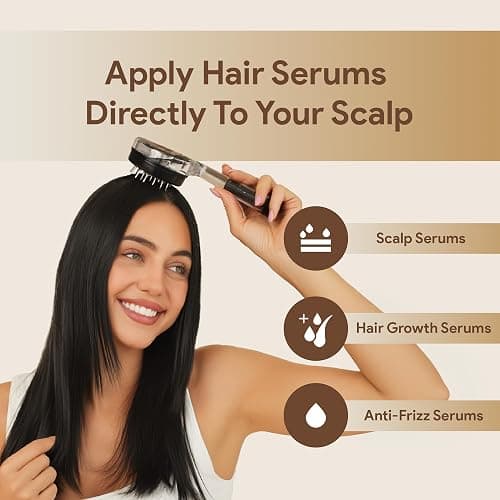 Massager Hair Growth Oil Applicator For Men And Women - Easy, Mess-Free, Precise Control Bask And Lather Scalp Stimulator For Adults - Promotes Clean, Healthy Hair Growth thumbnail 2