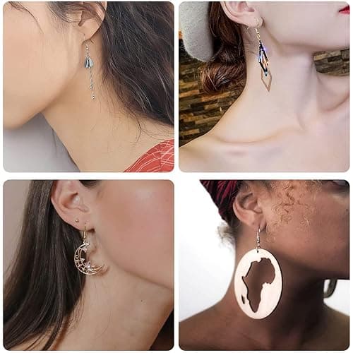 600Pcs Hypoallergenic Earring Hooks, Antique Bronze Earring Making Kit, Supplies with Earring Backs and Jump Rings for Jewelry Making (Bronze) thumbnail 7