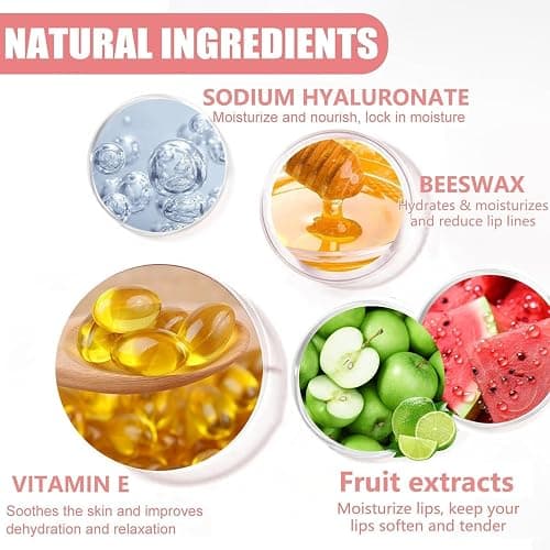 10 PCS Bee Lip Balm Honey Pot, Honey Lip Balm Bulk, Moisturising Sleep Lip Mask Overnight with Sticks, Reduce Lip Lines, Exfoliating Prevention Dry and Crack Lip Scrubs thumbnail 7