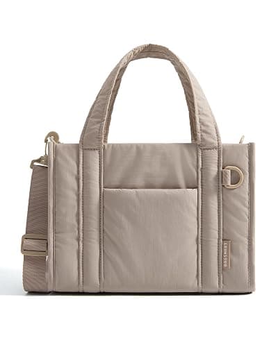 BAGSMART Boxy Tote Bag for Women, Crossbody Work Bag with Zipper | 3 Sizes Small Mini Tote Bag, Inner Tumbler Pocket Crush Bow Should Bag for Travel Work College - Image 1