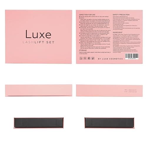 Luxe Cosmetics - Lash Lift Kit - Complete Set for Eyelash Lifting - New Pro Version - Easy to Apply and Long Lasting Finish - Professional Results up to 8 Weeks thumbnail 3