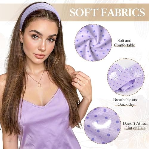 Gift for Women 8pcs Fashion Headband: Headbands for Women Girls Birthday Gift Stocking Stuffers Soft Fabric Hairbands Hair Styling Accessories Valentines Day Gifts for Her Woman Teen Girls Wife Sister thumbnail 3