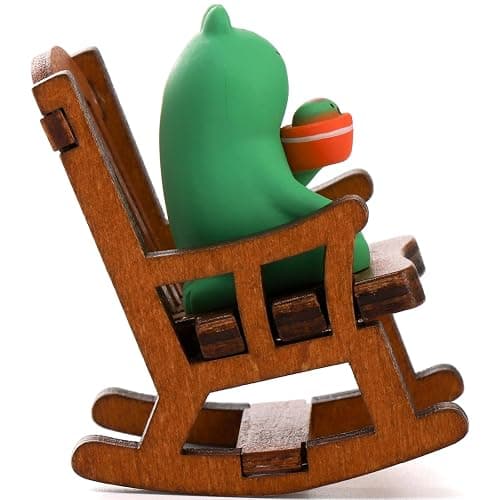 Noamus 8 Pieces Miniature Frog Figurines, Adorable Resin Collectibles Set, Cute Frog Statue Sculpture, Funny Desk Accessories for Garden Bedroom Office Decor, Plant Shelf thumbnail 8