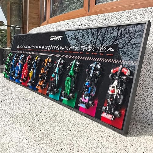 Display Wallboard for Lego Speed 66802 Champions Ultimate Collector's Pack - Contains 10 Sets in 1(77242-77243) F1,Adult Collectibles for Car Wall Mount Building Blocks (Only Display Wallboard) thumbnail 5