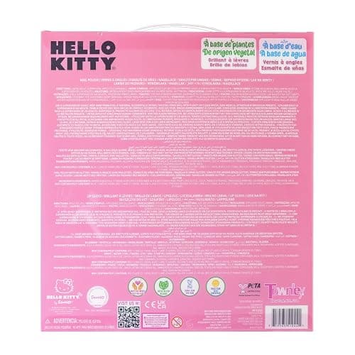 Townley Girl Hello Kitty Nail Polish and Lip Gloss Kids Makeup Set for Girls, Birthday Gift Parties, Sleepovers & Makeovers for Age 3 thumbnail 9