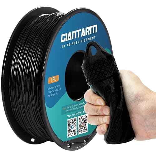 GIANTARM TPU Filament 1.75mm Flexible Soft 3D Printer Consumables Black,95A 1kg Spool (2.2 lbs.), Dimensional Accuracy +/- 0.05 mm thumbnail 9