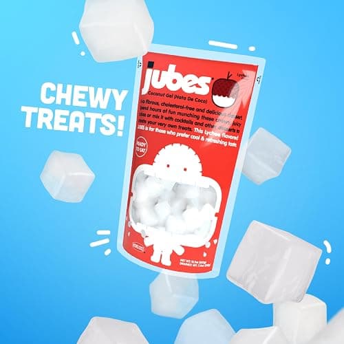 Jubes Strawberry Nata De Coco Jelly Cubes, 12.7 oz - Strawberry Coconut Jelly Cubes for Sago - Coconut Gel in Syrup Toppings for Fruit Tea, Boba, Bubble Tea, Drinks, Desserts Yogurt, Ice Cream, Beverage thumbnail 8