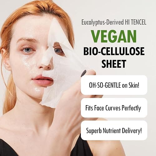 FARMSKIN Organic Face Mask, 12 pcs - Hydrating, Moisturizing, Brightening, Soothing, Cruelty-Free thumbnail 7