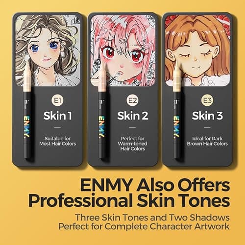 ENMY 48 Colors Acrylic Paint Pens, Direct Liquid Acrylic Paint Marker Pens, Fabric Markers for Textile, Canvas, Rock, Glass, Wood, Paper, DIY, Acrylic Coloring Markers for DIY Craft Supplies thumbnail 2