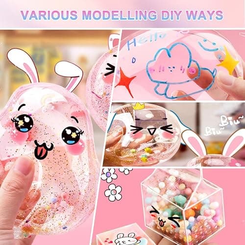 HDAKDDHG Nano Tape Bubbles Kit, Nano Tape Kit for Kids, Nano Double Sided Tape for Making Bubbles, DIY Nano Tape Set with Clay Sequins Glitter Stickers Straws Pearl Chains and Sugar Grain thumbnail 7