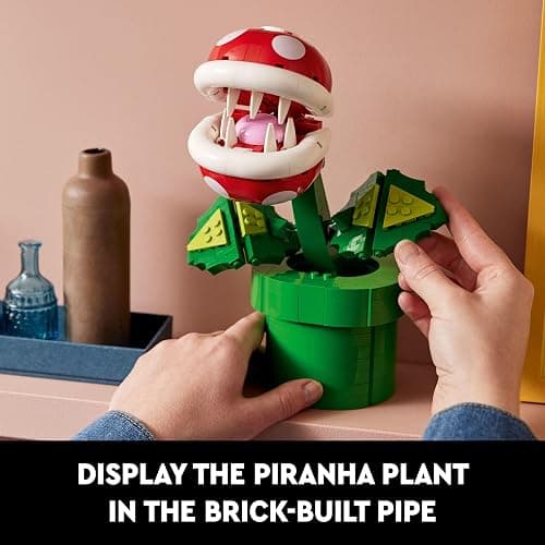 LEGO Super Mario Piranha Plant Building Sets for Adults - Mario Collectible for Men & Women, Ages 18+ Years - Gift for Christmas - Bedroom, Home Office, or Book Shelf Decor - 71426 thumbnail 7