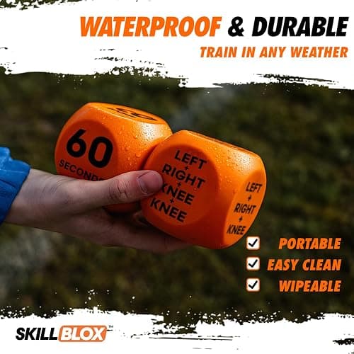 SKILL BLOX Football Keepy Up Training Dice (2 pcs) | Football Gifts for Boys & Girls 9-12 | Training Equipment, Teenage Boy Gifts for 8 9 10 11 12 Year Old | (KEEPY UP DICE) thumbnail 6