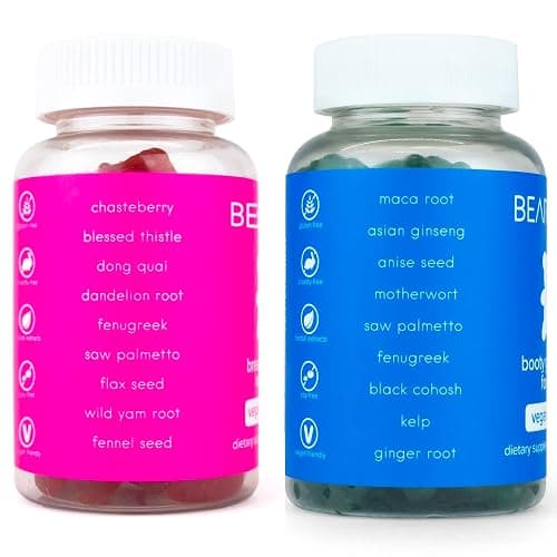 BEARVANA Top & Peach Support Combo Pack Multivitamin Gummies for Women | 9 Herbal Extract Vitamins Including Fenugreek, Maca & Fennel | Essential Gummy Vitamins | Berry Flavor | 2-Pack (120 Gummies) thumbnail 7