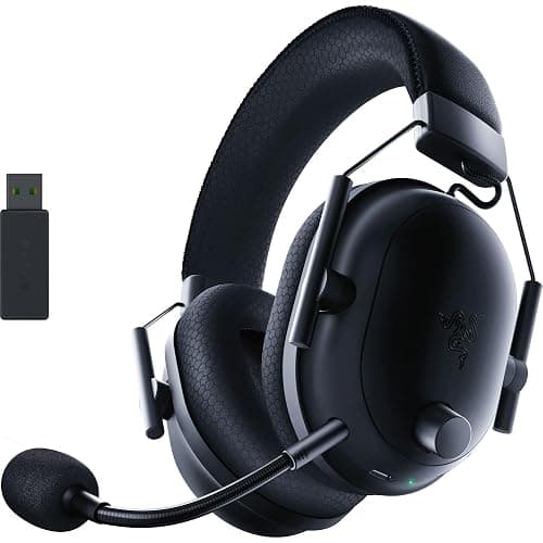 Razer BlackShark V2 Pro Wireless Gaming Headset 2023 Edition: Detachable Mic - Pro-Tuned FPS Profiles - 50mm Drivers - Noise-Isolating Earcups w/Ultra-Soft Memory Foam - 70 Hr Battery Life - Black - Black - Gen 2 - Image 1