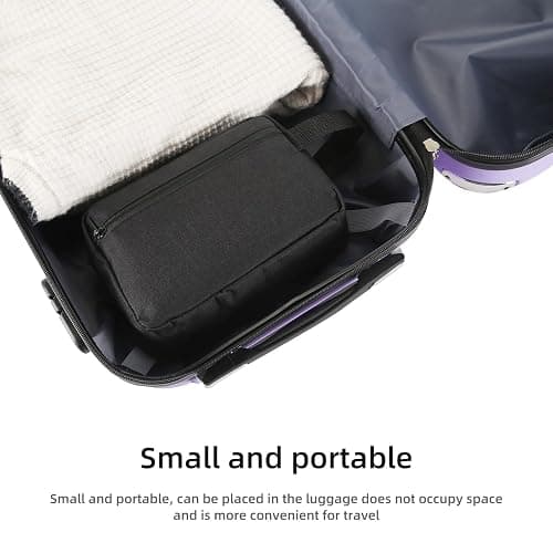 Icramsy Travel Toiletry bag Toiletry bag for women men Hanging Cosmetic bag Travel accessories for Women Men (Black) thumbnail 7