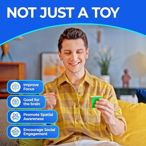 GAN 356R S,3x3 Speed Cube 356RS Magic Cube Professional Puzzle Cube Ultra Durable and Flexible for Kid&Adults,Non-Magnetic(Stickerless） thumbnail 6