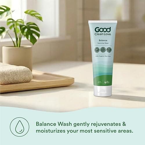 Good Clean Love Balance Feminine Wash, pH-Balanced Vaginal Moisturizer Cleanser for Women with Natural Ingredients, Gentle Cleansing Feminine Care Product, Reduces Vaginal Dryness & Odor, 8 Oz thumbnail 4