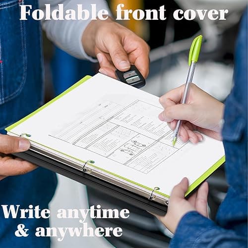 INFUN 1 Inch Telescoping 3 Ring Binder - 4PCS-White, Flexible Binders with Customizable Front Cover and Clear Catalog Pocket, Holds 8.5x11 inch Paper thumbnail 7