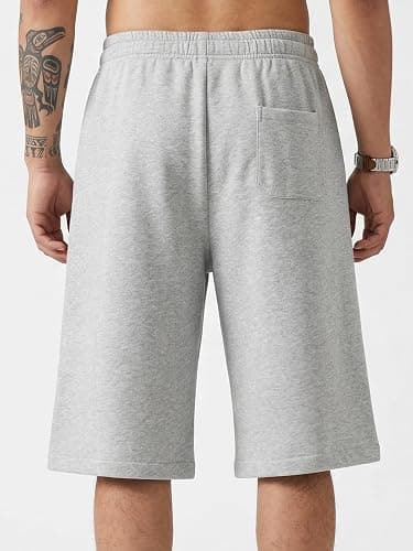 ZUY Men's Baggy Sweat Shorts Cotton Long Below Knee Fleece Capri Shorts 11" Athletic Casual 3/4 Pants with Pockets thumbnail 3