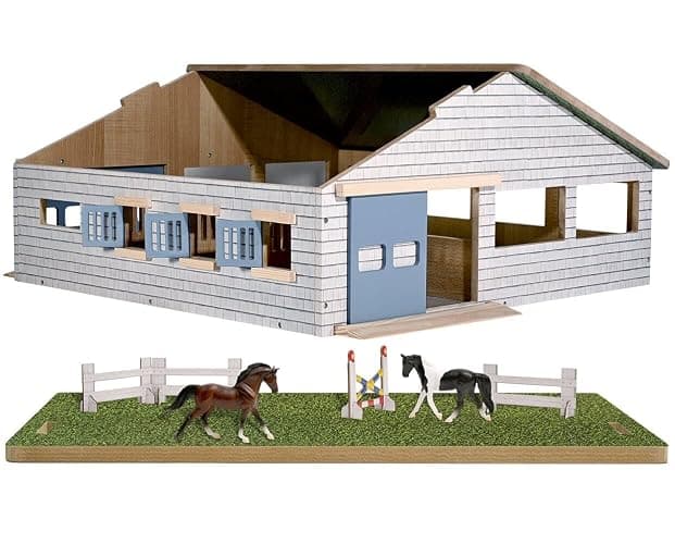 Breyer Horses Breyer Farms Deluxe Arena Stable | 24 Piece Playset | 2 Stablemates Horses Included | 24.25" L x 22" W x 10.5" H | 1:32 Scale | Model #59243 thumbnail 7