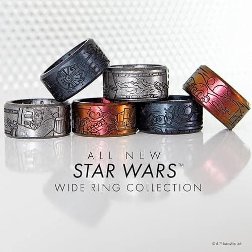 Enso Rings Star Wars Marquee Silicone Rings, Wide Ring Collection, Comfortable and Flexible Design thumbnail 3