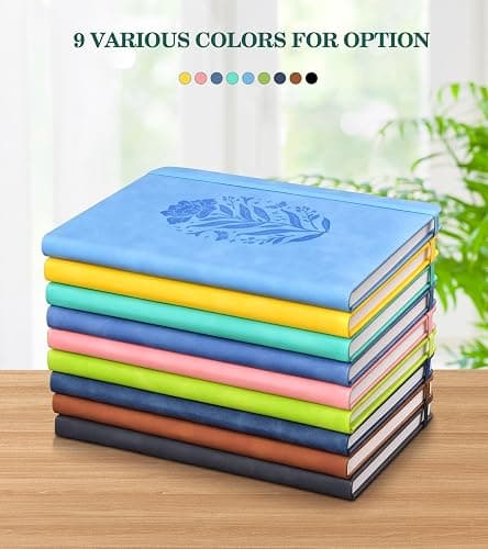 Lined Journal Notebook for Women, A5 Pink Hardcover Leather Journals for Writing, 200 Pages Thick Travel Daily Journal, College Ruled Notebook for Work School, Note Taking, Business 5.75'' X 8.38'' thumbnail 6