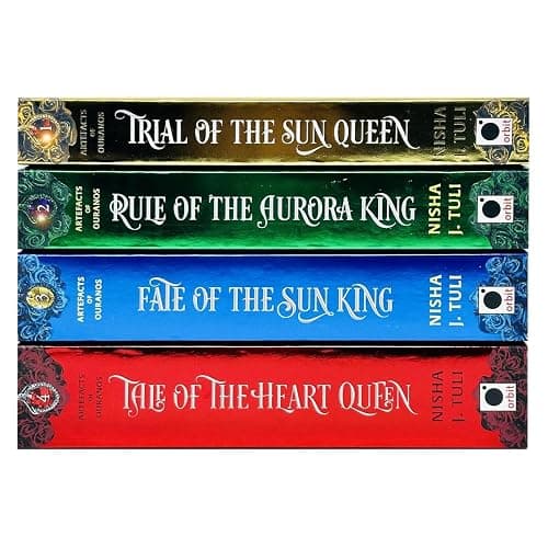 Artefacts of Ouranos Series 4 Books Collection Set By Nisha J. Tuli (Trial of the Sun Queen, Rule of the Aurora King, Fate of the Sun King & Tale of the Heart Queen) thumbnail 2
