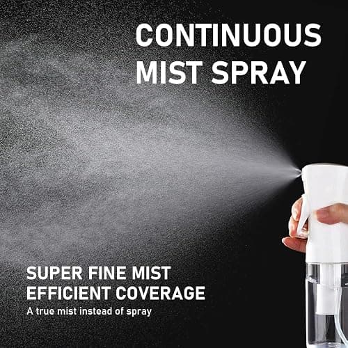 ELEMSY Spray Bottle For Hair (2 Pack 6.8 OZ) Continuous Mister Empty Spray Bottles, Ultra Fine Mist Water Sprayer for Hairstyling, Cleaning, Plants, Pets, Barbers, Salons, Essential Oil Scents thumbnail 3