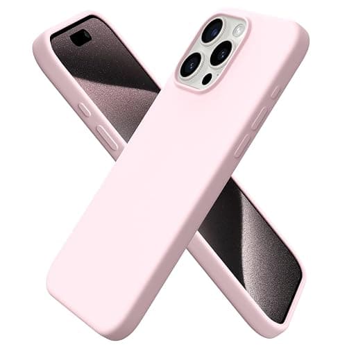 ORNARTO für iPhone 15 Pro Max Hülle aus Silikon 6,7 Zoll - Rosa | Premium Flüssigsilikon, dünne Handyhülle, weich und griffig, tolle Haptik, stoß- und kratzfest, große Farbauswahl - Image 1