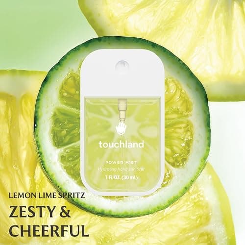 Touchland Power Mist Hydrating Hand Sanitizer Spray, FRESH 5 Set (Mint, Citrus, Lemon Lime, Aloe, Watermelon), 1 FL. OZ. Travel Size (Set of 5) thumbnail 2