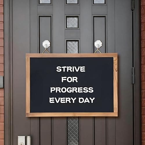 Magnetic Chalkboard for Wall Rustic Wood Framed Decorative Blackboard Sign Hanging Chalkboard for Home, Office, Restaurant 12" x 16" thumbnail 5