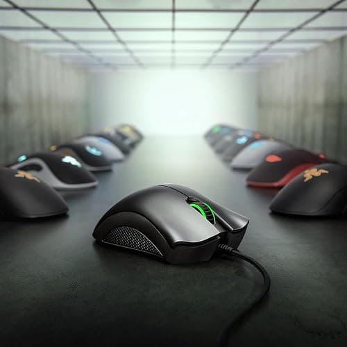 Razer DeathAdder Essential (2021) - Souris Gaming Filaire avec Capteur Optique de 6400 DPI (Design Ergonomique, 5 Boutons Programmables, Jusqu'à 10M de Clics) Blanc thumbnail 4