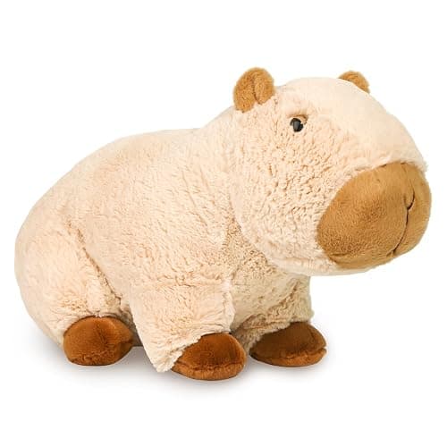 Riuhot Cute Capybara Plush Pillows Kawaii Soft Capybara Stuffed Animals Capybara Plushie Birthday for Kids(9in) - Image 1