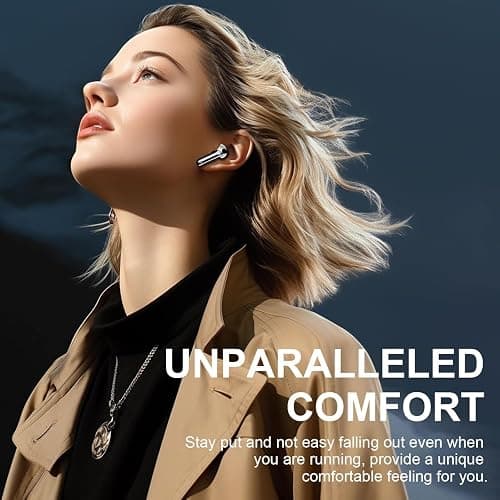 2026 Wireless Earbuds, Bluetooth 5.4 Headphones, 50H Playtime In Ear Earphones HiFi Stereo, Ear buds with 4 ENC Noise Cancelling Mics Deep Bass, IP7 Waterproof Earbuds with LED Display, Fast Charging thumbnail 3