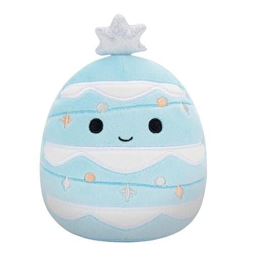 Squishmallows Original 5-Inch Holiday 4-Pack – Ethel Hot Chocolate, Floyd French Fries, Keiko Blue Christmas Tree, Ricardo Peppermint Bat – Official Jazwares Plush (Little) thumbnail 5