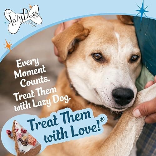 The Lazy Dog Cookie Co. I Ruff You Pup-Pie – All Natural Dog Treat for All Occasions – Healthy Dog Cookies Made in USA – 6" Celebration Pie – Best Natural Treats for Dogs, 5 oz (Ruff You) thumbnail 6