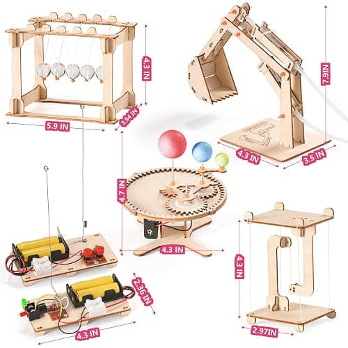 STEM Science Kits for Kids Age 8-10 8-12, Wood Building Crafts Kits for Boy | STEM Toys for Ages 8-13 9 10 11 12-14 Year Old Gifts Ideas, Science Engineering Experiment Kit 5-7, 3D Puzzles Projects 10-12 thumbnail 3
