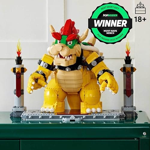 LEGO Super Mario The Mighty Bowser, 3D Build and Display Kit, Collectible Posable Character Figure with Battle Platform, Video Game Toy Idea for Fans of Super Mario Bros, 71411 thumbnail 3