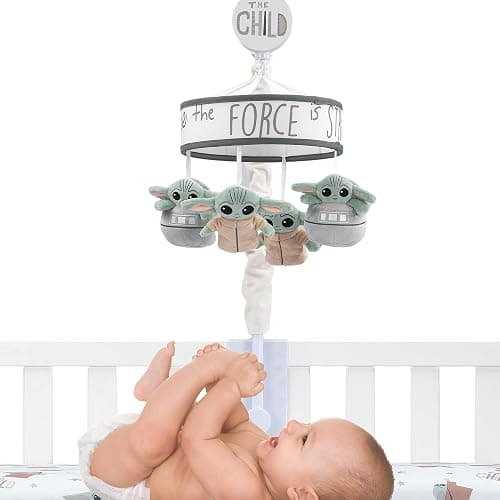 Lambs & Ivy Star Wars The Child/Baby Yoda Musical Baby Crib Mobile Soother Toy thumbnail 3