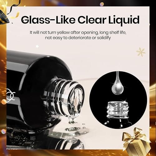 beetles Gel Polish No Wipe Gel Top Coat - Clear Color Top Coat Gel Nail Polish Shine Finish and Long Lasting, Soak Off Nail Lamp, 15ml Christmas Nails Gifts for Women thumbnail 3