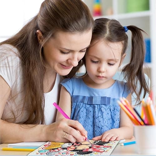 4 Packs Cartoon Diamond Art Kits for Kids,5D DIY Diamond Art Painting Kits for Kids Ages 4-8-12,Mosaic Kits Full Round Drills for Gifts and Home Wall Decor 6X6 Inch thumbnail 7