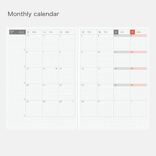 Hobonichi Techo 2026 Original Book – A6, English, Daily, January Start, Monday Start, Planner thumbnail 3