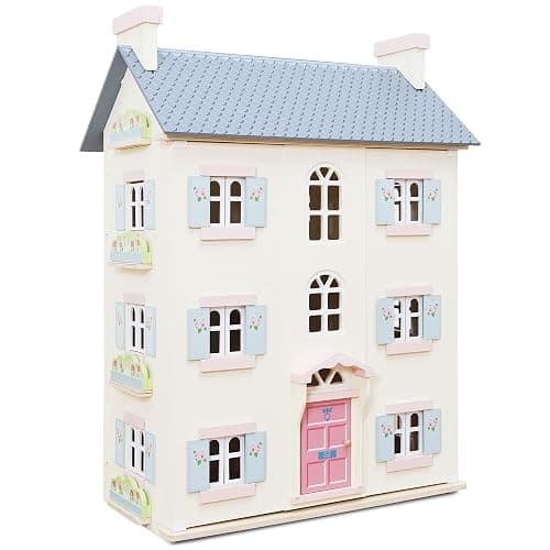 Le Toy Van - Cherry Tree Hall Large Wooden Doll House | 4 Storey Wooden Dolls House Play Set - Suitable For Ages 3+ - Image 1