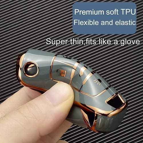 Cacacar for Chevy Key Fob Cover with Keychain, Premium TPU Full Protection Key Fob Case for Chevrolet Equinox Camaro Cruze Malibu Sonic Buick Terrain (5 Buttons Pink) thumbnail 5