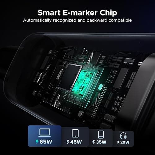 UGREEN Uno USB C to USB C Cable 100W Fast Charging Cable Type C Charging Cord with LED Display for iPhone 17/17 Air/17 Pro/17 Pro Max/16, MacBook Pro/Air, iPad Pro/Air, Galaxy S25 Ultra 10FT Black thumbnail 6
