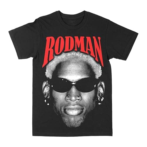 Philcos Dennis Rodman Jumbo Face Black T-Shirt - Image 1