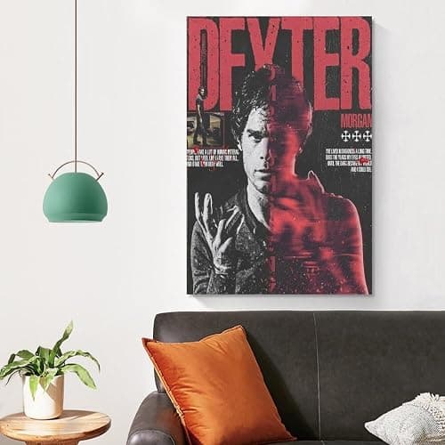 Dexter Movie Poster Canvas Wall Art Print For Room Aesthetic And Decor Poster For Bedroom Living Room Bathroom Kitchen Office Decor 08x12inch(20x30cm) Unframe-style - 08x12inch(20x30cm) - Unframe-style thumbnail 4