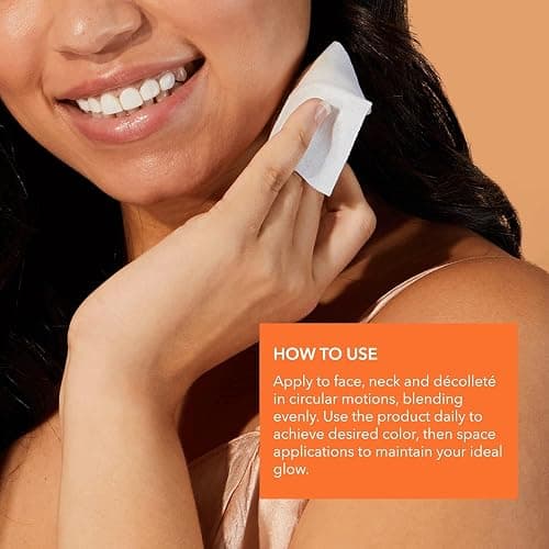 Dr Dennis Gross Alpha Beta Glow Pad Self Tanner, Intense Glow for Face: for Dull Skin Lacking Radiance & Glow, (20 Towelettes) thumbnail 4
